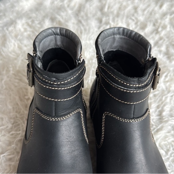 Duluth Trading Co Andina Leather Short Boots/Boots Sz 9 Black - Picture 4 of 12